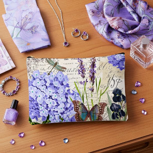Vintage botanical  accessory pouch