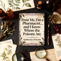 Vintage Botanical Apothecary Pharmacist Quote