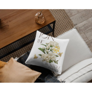 Vintage Botanical Art Join The Waggle Dance Crew  Throw Pillow