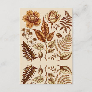 Vintage Botanical Bliss Enclosure Card