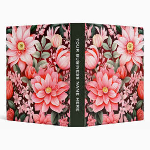 Vintage Botanical Blooming Flower Garden Binder