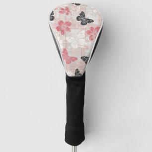 Vintage Botanical Butterfly Toile Pattern (3) Golf Head Cover