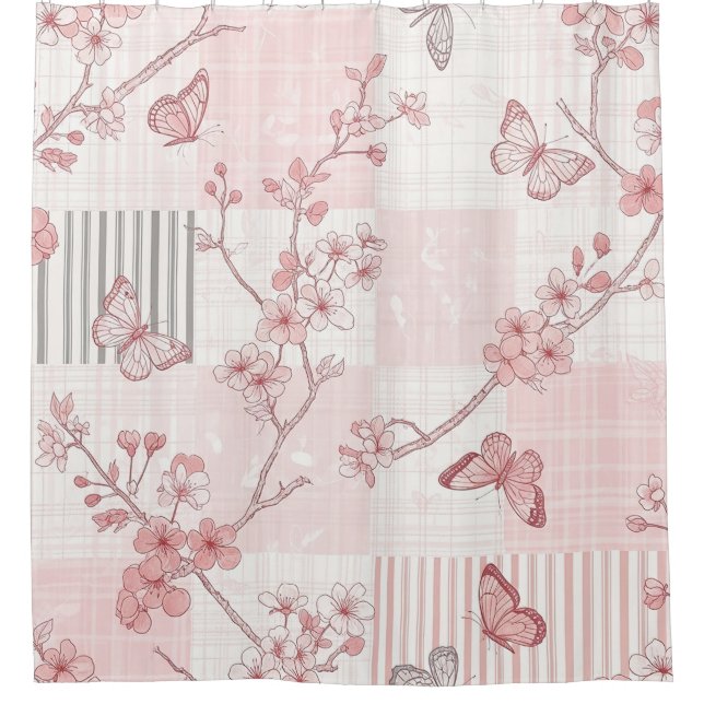 Vintage Botanical Butterfly Toile Pattern (7) (Front)