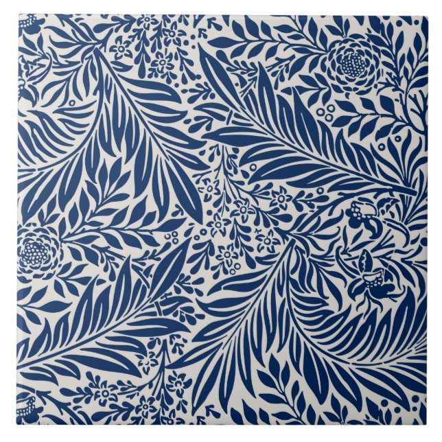 Vintage Botanical Ceramic Tile (Front)