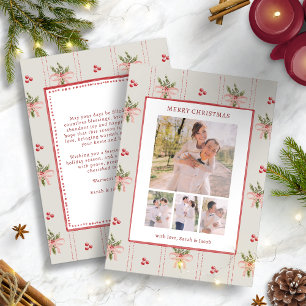 Vintage Botanical Christmas Card