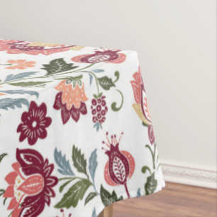 Vintage Botanical Colour Full Design Tablecloth