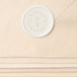 Vintage Botanical Crest Monogram Wax Seal Sticker<br><div class="desc">Elegant Vintage Botanical Foliage Crest Monogram,  Wax Seal Sticker.</div>