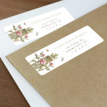 Vintage Botanical Custom Return Address Label<br><div class="desc">Perfectly pair your wedding invitations with this Vintage Botanical Custom Return Address Label, exuding charm and elegance. The label showcases a lovely watercolor illustration of peonies and olive branches in soft shades of blush and sage. Tiny butterflies add a whimsical touch to the design, fluttering amidst the foliage. This label...</div>