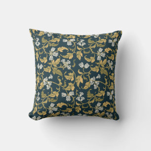 Vintage Botanical Elegance   Throw Pillow