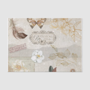 Vintage Botanical Ephemera Tissue Paper