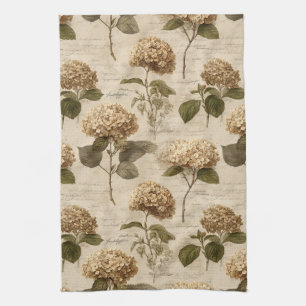 Vintage Botanical Floral Pattern (1) Kitchen Towel