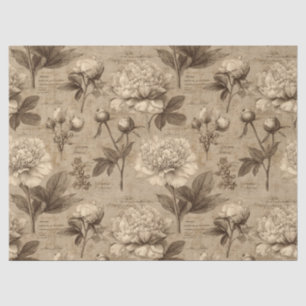 Vintage Botanical Floral Pattern (2) Tissue Paper