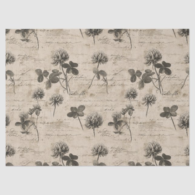 Vintage Botanical Floral Pattern (3) Tissue Paper (Front)