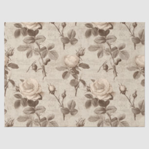 Vintage Botanical Floral Pattern (5) Tissue Paper