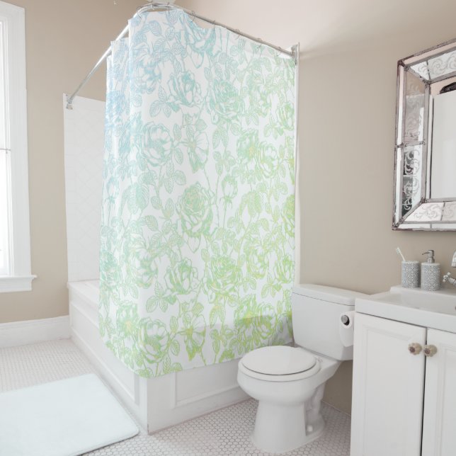 Vintage Botanical Floral Rose Pattern (In Situ)