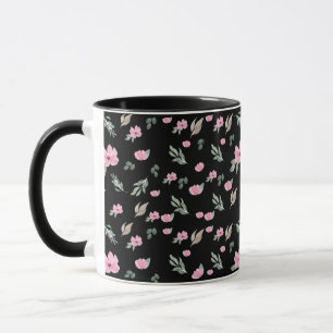 Vintage Botanical Flower Mug