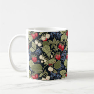 Vintage Botanical Forest Berries Pattern Mug