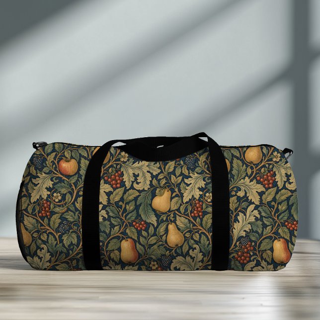 Vintage Botanical Fruit Pattern Duffle Bag (Creator Uploaded)