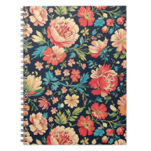 Vintage Botanical Garden Floral Pattern-Blue
