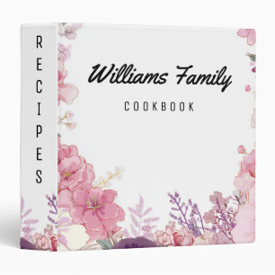 Vintage Botanical Garden Flower Recipes Book Binder