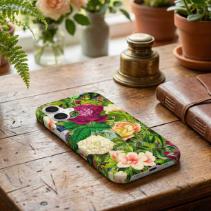 Vintage Botanical Garden Many Summer Flowers