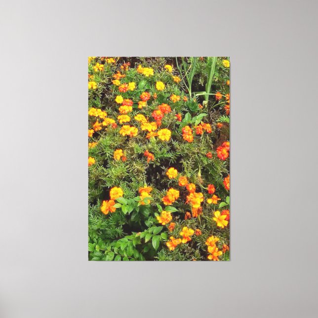 Vintage botanical garden photo canvas print (Front)