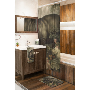 Vintage Botanical Hippo Bath Towel Set
