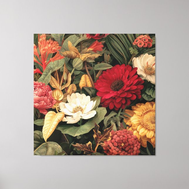 Vintage Botanical Illustration Canvas Print (Front)
