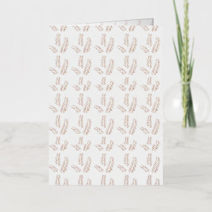 Vintage Botanical Illustration –Elegant Floral Art Foil Greeting Card