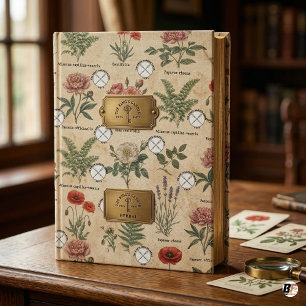 Vintage Botanical Illustration with Latin Names &  Wrapping Paper