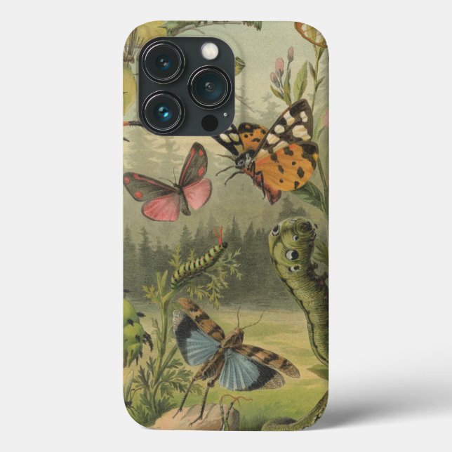 Vintage Botanical Insects Case-Mate iPhone Case (Back)