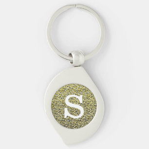 Vintage Botanical Leaf and Floral Pattern Keychain