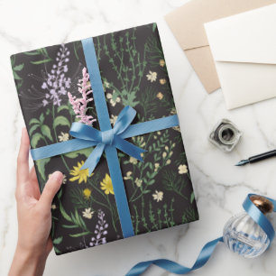 Vintage Botanical Night Wrapping Paper