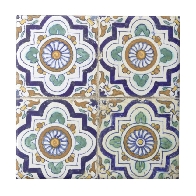 Vintage Botanical Ornamental Tiles Pattern (Front)
