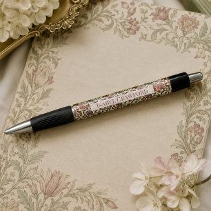 Vintage Botanical Paisley Floral Pattern – Ornate Pen