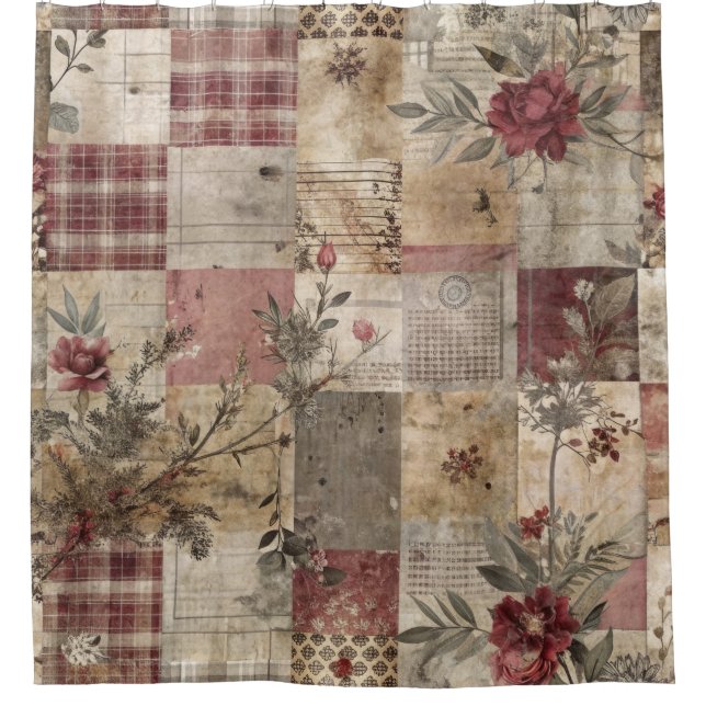 Vintage Botanical Patchwork Rustic (Front)