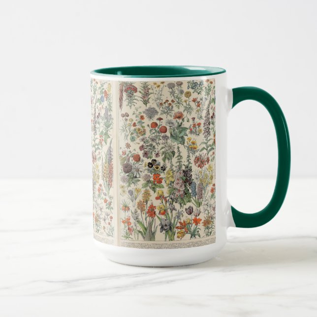 Vintage Botanical Pattern Mug (Right)