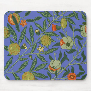 Vintage Botanical Pomegranate Pattern Wallpaper Mouse Pad