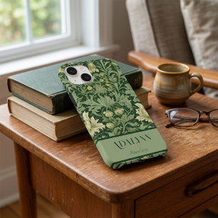 Vintage Botanical Retirement Gifts for Mom Green Case-Mate iPhone 14 Case