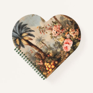 Vintage Botanical Scene with Palms Notebook