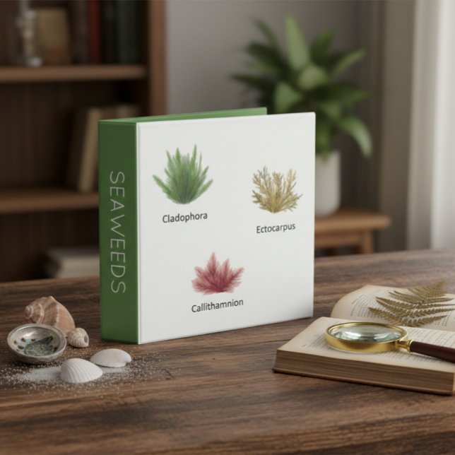 Vintage Botanical Seaweeds 3-Ring Binder (Creator Uploaded)