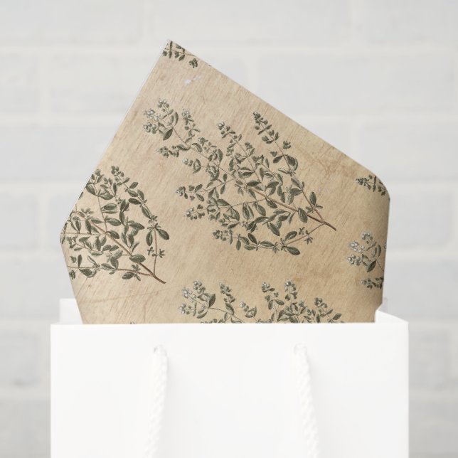 Vintage Botanical Tissue Paper (Gift Bag)