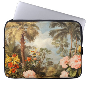 Vintage Botanical Tropical Palms Laptop Sleeve