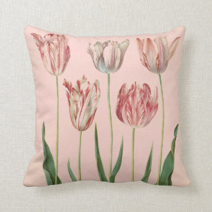 VIntage Botanical Tulip Pillow