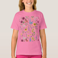 Vintage Botanical Wildflower & Butterfly Pattern