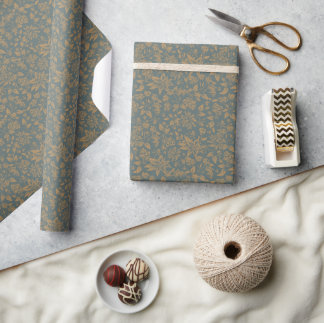 Vintage Botanical Wrapping Paper