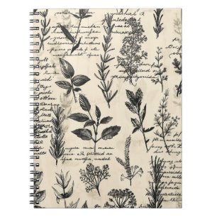 Vintage Botanical Writers  Notebook