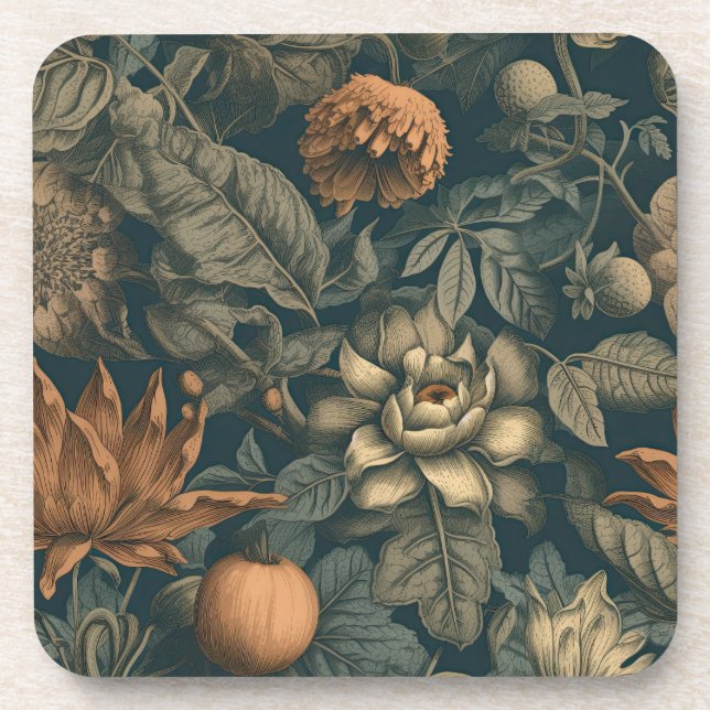 Vintage Botanicals 2 Coaster (Front)