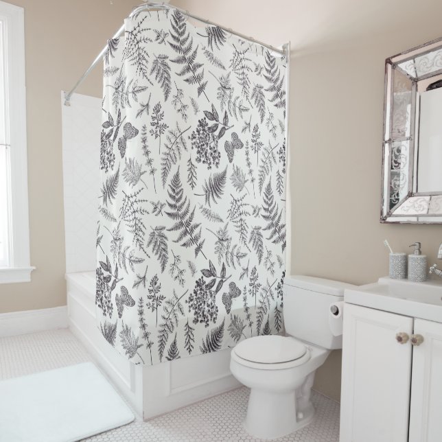 Vintage Botany & Butterfly Pattern (In Situ)
