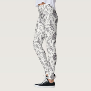 Vintage Botany & Butterfly Pattern Leggings